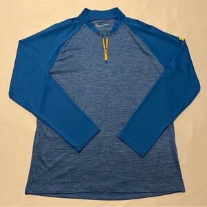 Under Armour Mens Loose Fit Quarter Zip Long Sleeve Performance Shirt - Size L